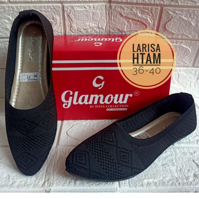 Modern.. flatshoes rajut import larisa wanita
