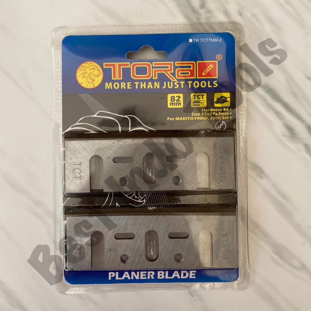 PLANER BLADE TORA FOR MAKITA 1900 82 MM TCT SET MATA PISAU SERUT KETAM ISI 2 PCS BESTINDOTOOLS