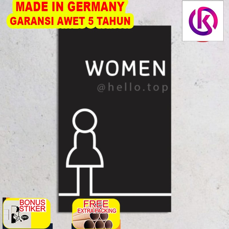 

Murah Toilet Sign Acrylic Women Modern | Akrilik Label | Sign Toilet