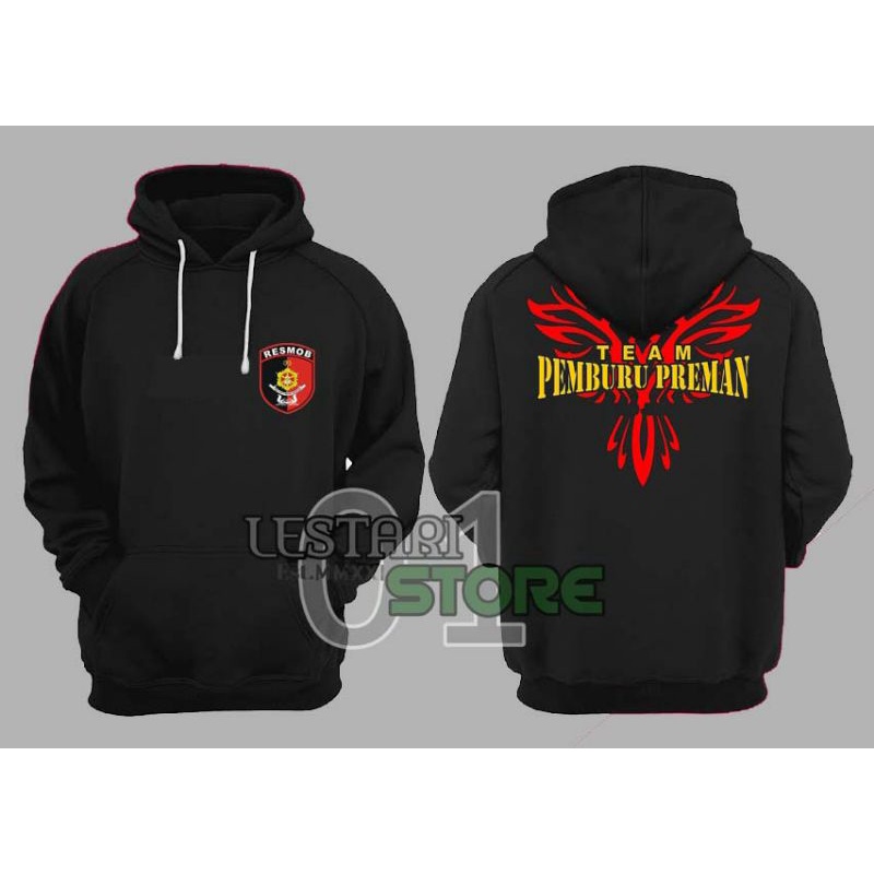 Jaket Hoodie Resmob Team Pemburu Hantu