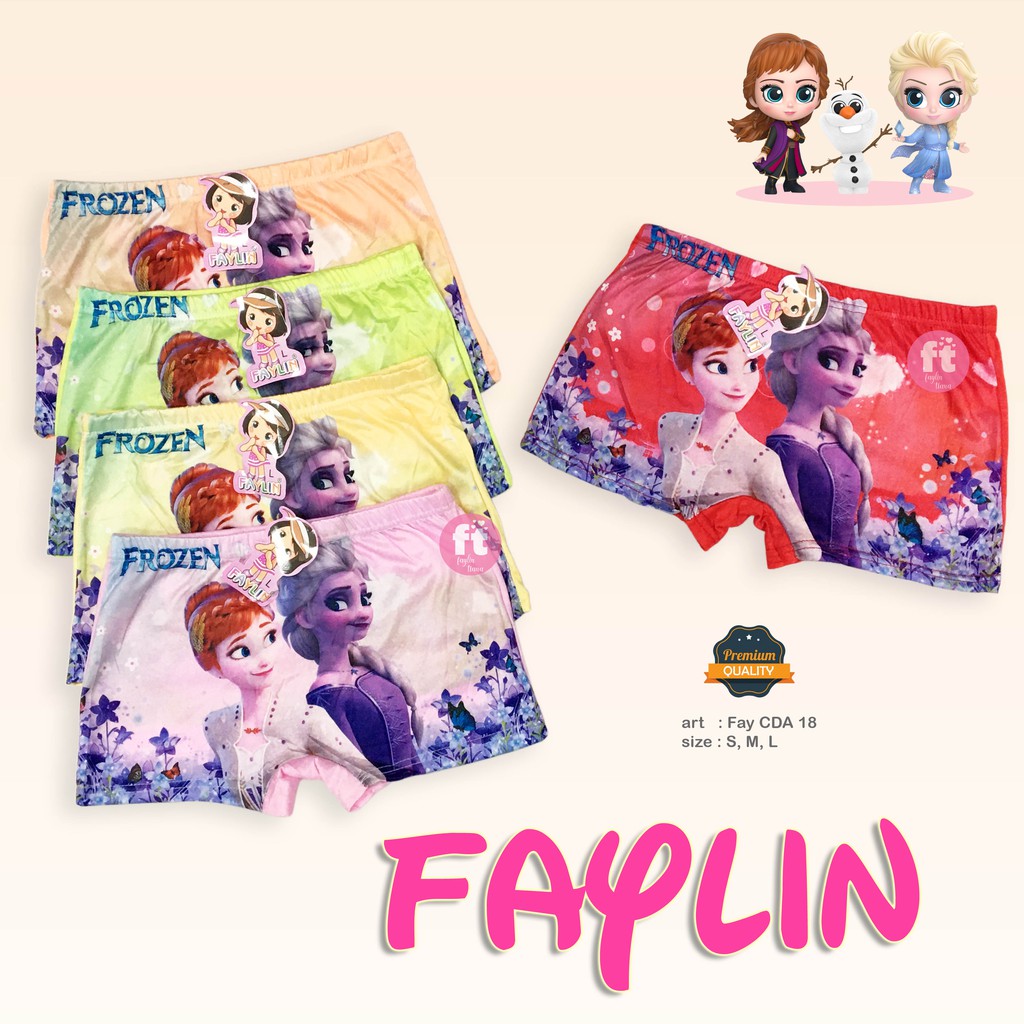 FAYLIN | Celana Dalam Boxer Anak Perempuan / art FAY CDA 18