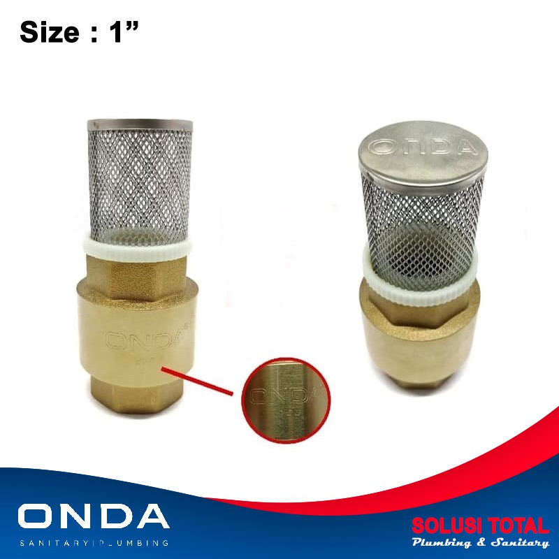 Tusen Klep + Saringan Tusen Klep 1" Tusen Klep+Saringan 1 Inch Onda