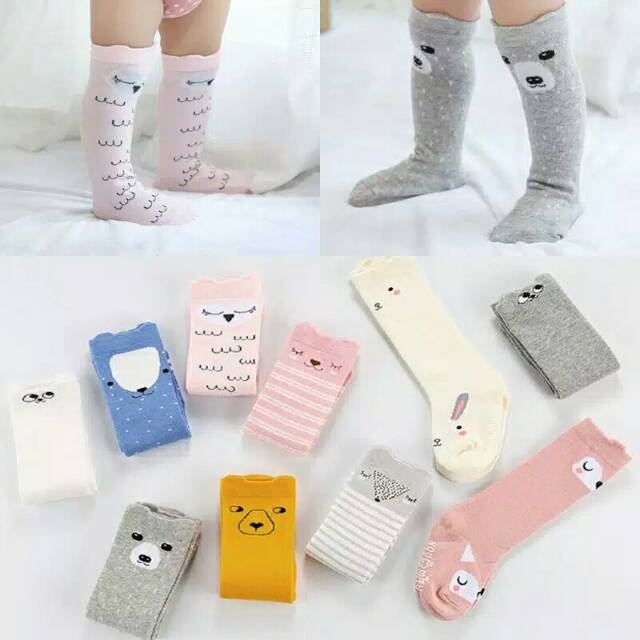 Kaos kaki panjang anak bayi lucu