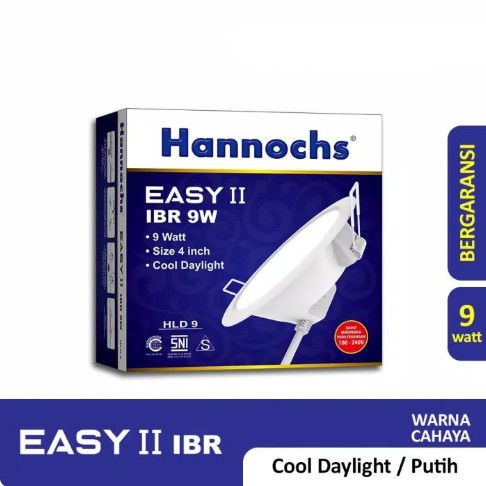 Lampu Downlight LED Hannochs Easy II IBR 9 Watt Ceiling Lamp - Putih