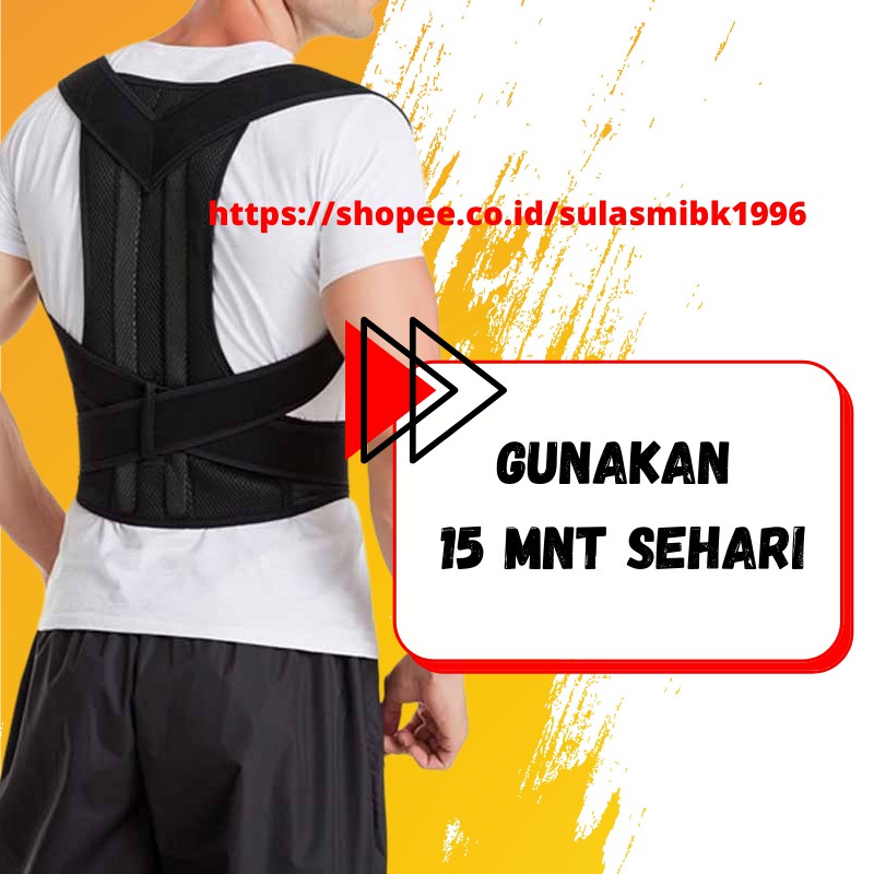 Korset Penyangga Punggung Sabuk Terapi Posture Pain Need Help Corrector Besar 2021 Alat Terapi