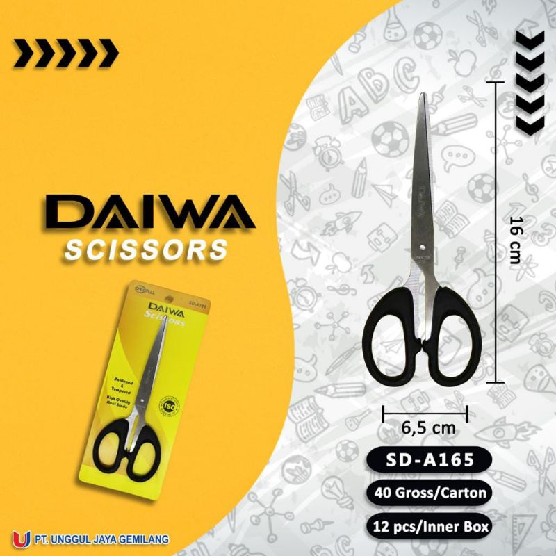 

[BS88] Gunting Kertas Sedang 16cm Stainless Steel Tajam DAIWA