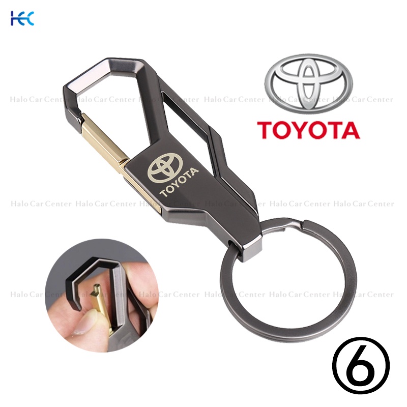 【Ready Stock】Alloy Metal Logo Motorcycle Keychain Car keychain SET for Toyota