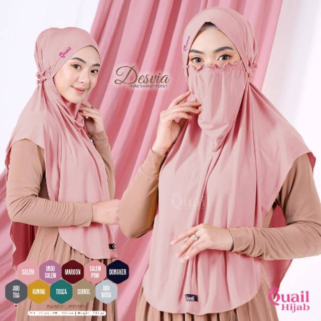 DESVIA HIJAB MASKER SERUT ORIGINAL BY QUAIL HIJAB