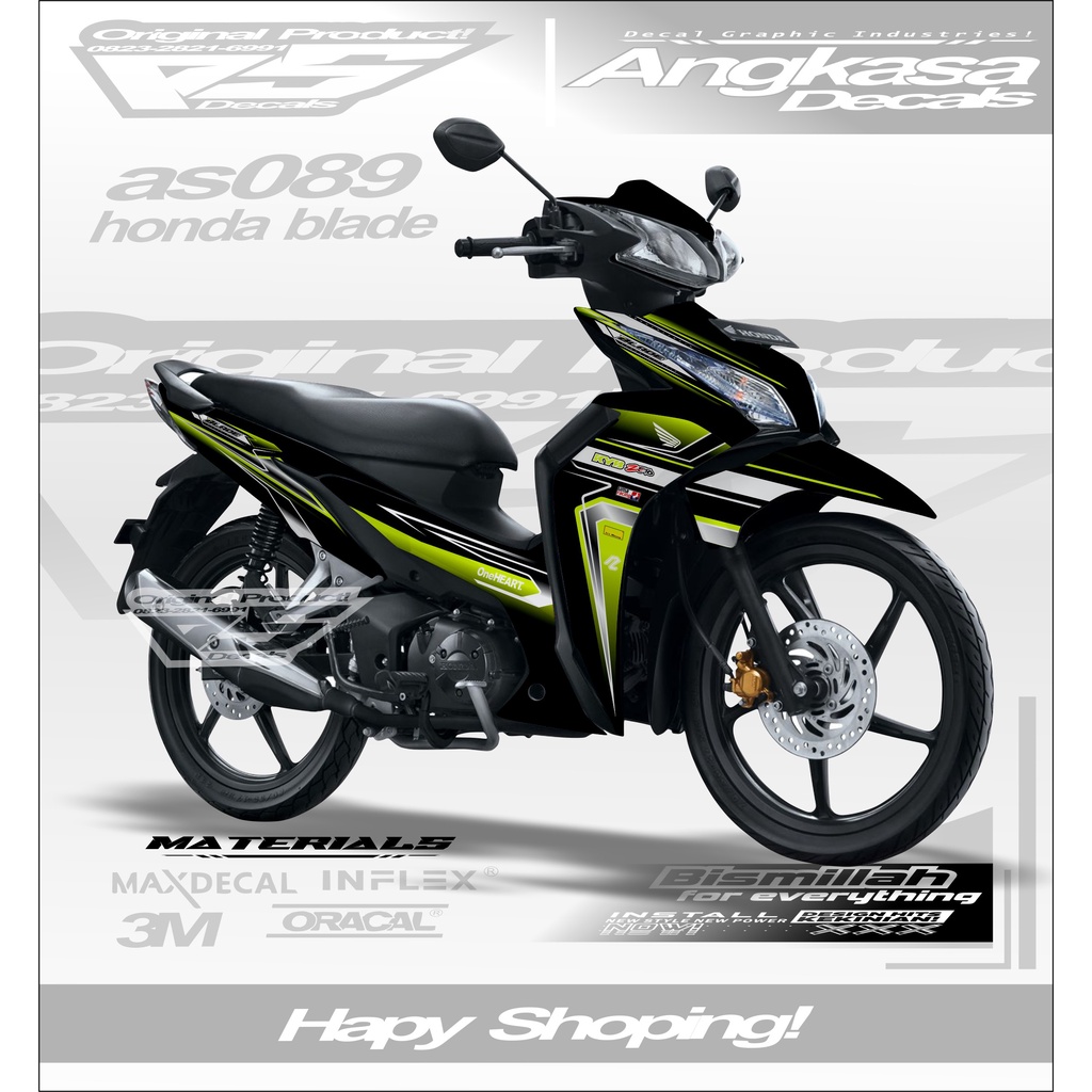 AS89 DECALS STIKER FULLBODY CUSTOM MOTOR HONDA SUPRA 125