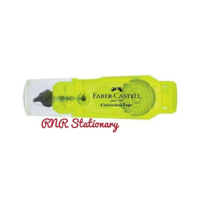 

Faber-castell Mini Correction Tape Yellow Barrel / Tip Ex kertas faber castell 6m / Tipe X kertas Faber Castell