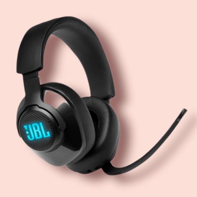 Headset JBL Quantum 400 Wired Over-Ear Gaming with RGB+Surround Sound - Garansi Resmi