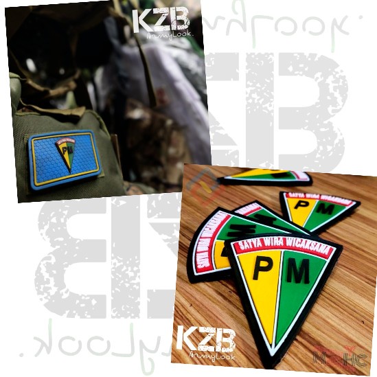 Patch Rubber Velcro POLISI MILITER TNI AD-POMAD