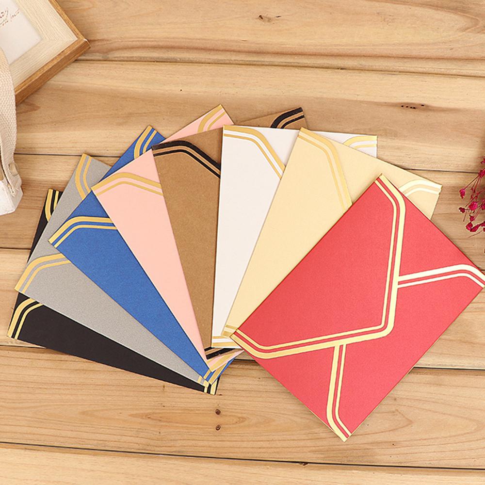 Amplop Stamping Emas QUINTON Cantik Vintage Mutiara Kertas Undangan Pesta Pernikahan Untuk Kartu Ucapan Perlengkapan Surat Nama
