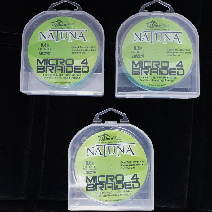 Duraking Natuna Micro 4 Braided 150M Pe - Pe 0.4, Moss Green