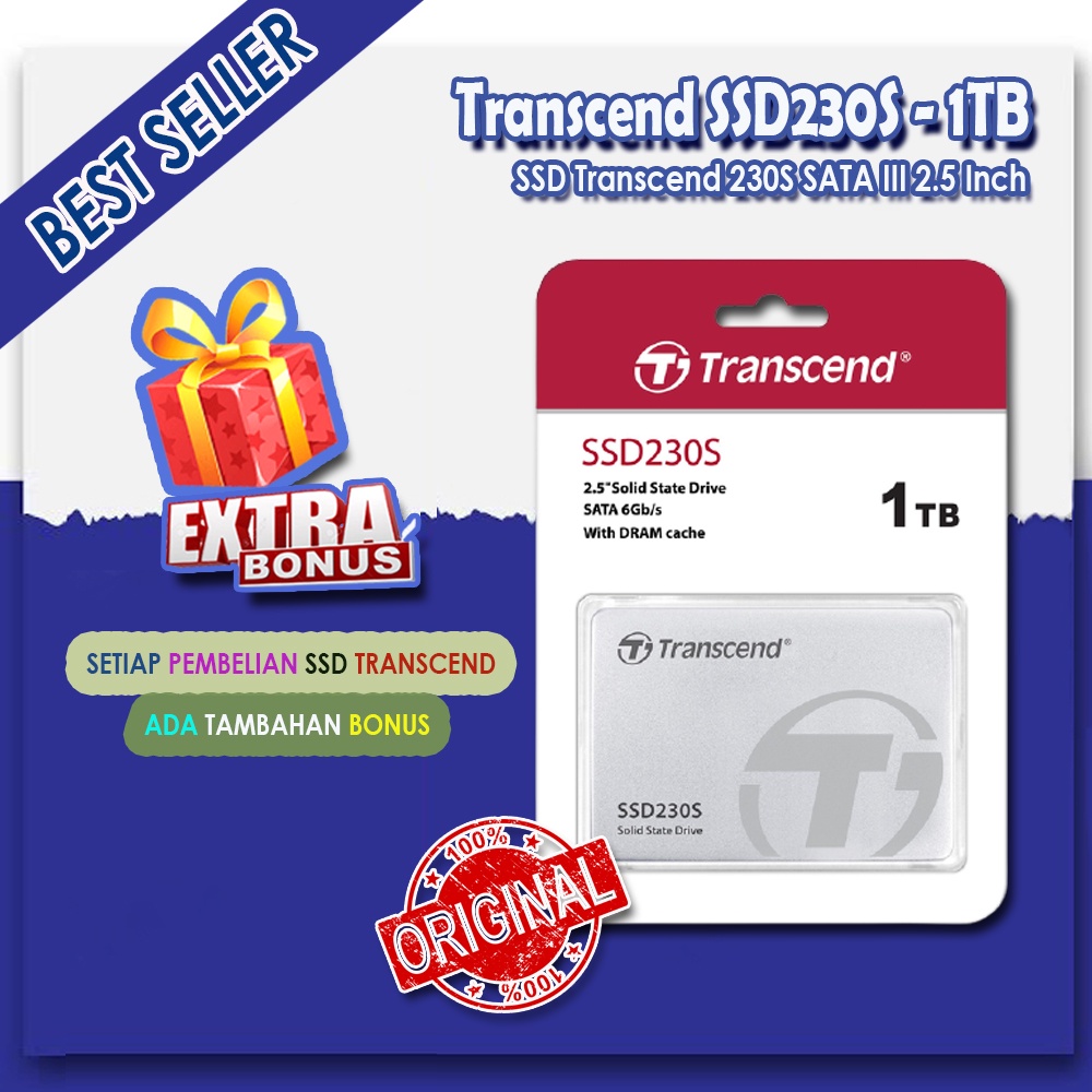 Transcend SSD 1TB SSD230S - SATA III 2.5 inch - FREE HOT BONUS