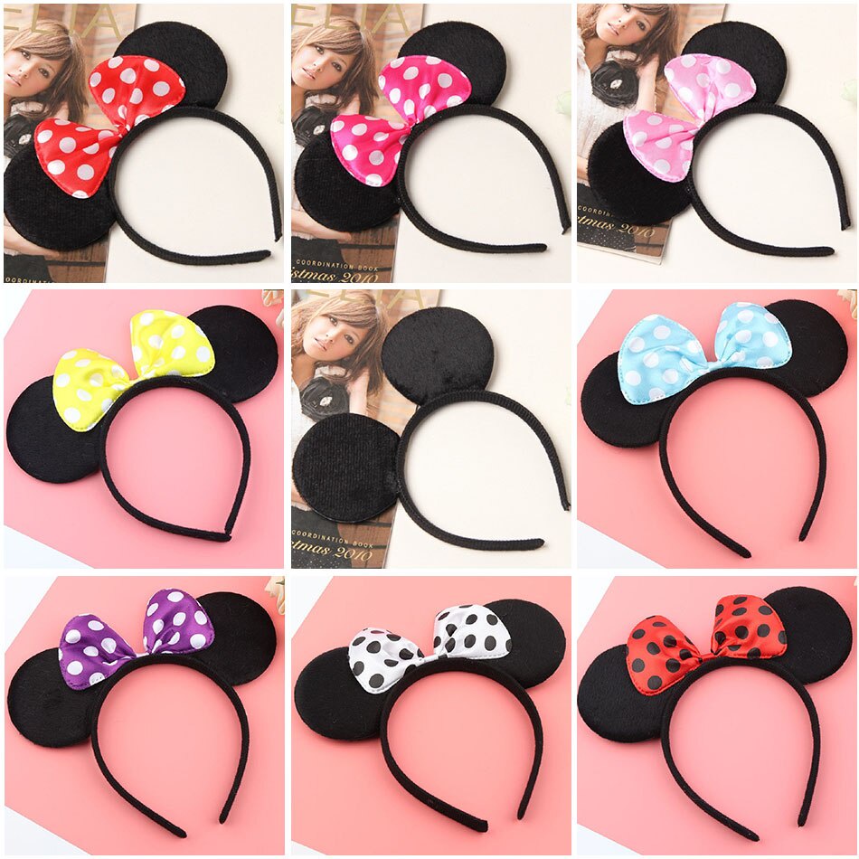 Bandana Motif Bando Korea Fashion Wanita Aksesoris Ikat kepala mickey lucu