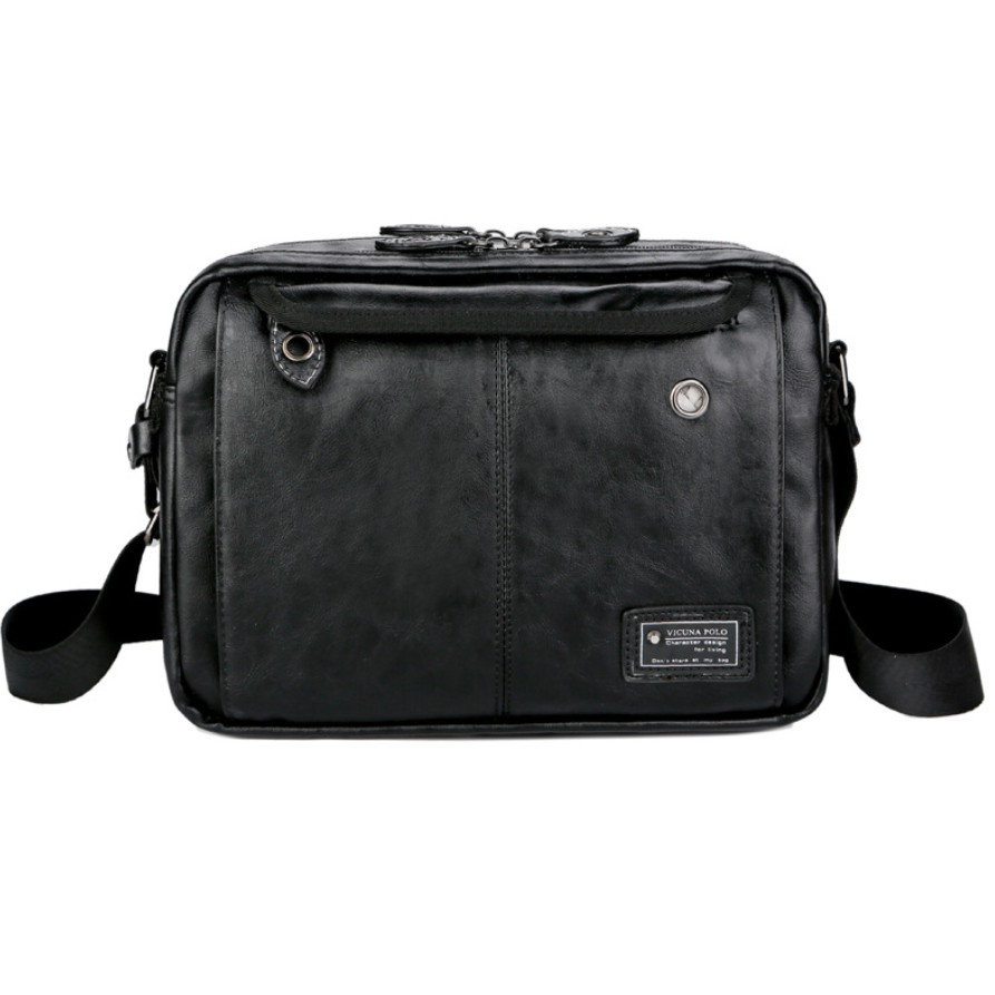 Tas Selempang Pria Kulit Polo Vicuna Messenger Bag