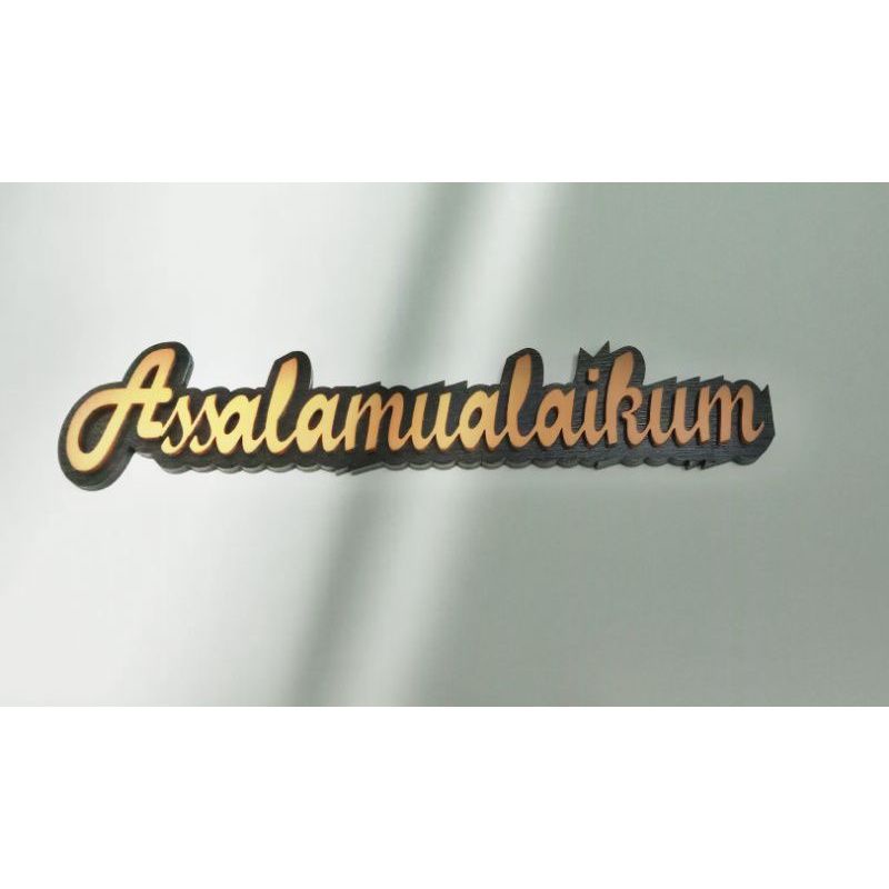 HIASAN PINTU PAJANGAN DINDING DEKORASI RUMAH ASSALAMUALAIKUM WELCOME WALL DECOR HOME FAMILY ISLAM IS