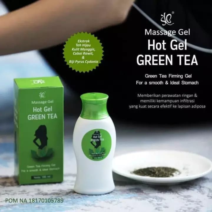 GREEN TEA HOT GEL- MASSAGE GEL BPOM