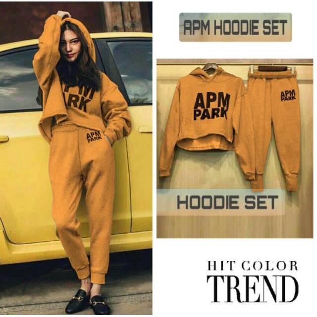 Set APM / Satu Set Setelan Wanita / Set Kaos dan Celana / Setelan Sweater dan Celana Wanita / Sweate