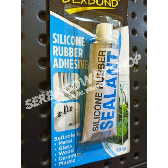 Dexbond Lem Silicone Sealant Rubber Adhesive 70 Gram Termurah