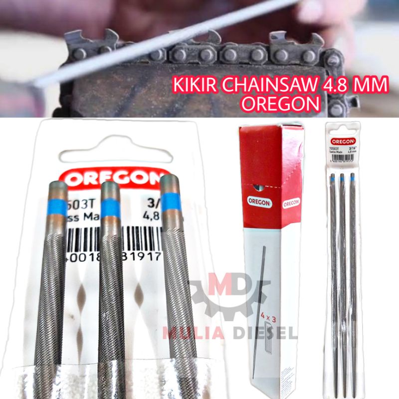 [1 PC] Kikir Bulat Bundar Chainsaw Kecil Mini oregon 4.8mm 3/16 inci HARGA 1 PC