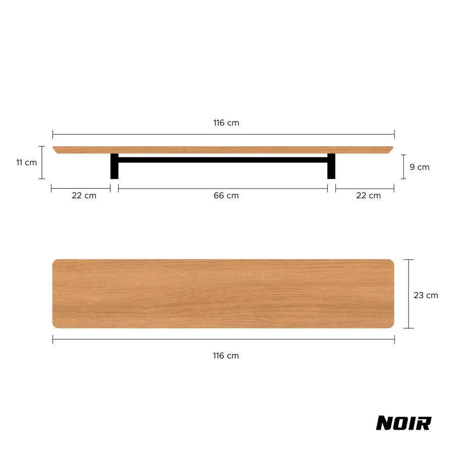 Noir Desk Shelf Monitor Stand Riser Garansi Resmi Meja