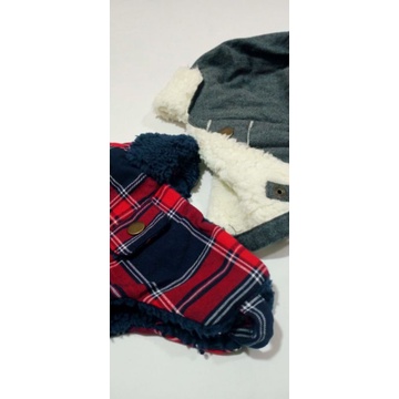 Size 0, 3 bulan. Topi Hat, Kupluk Beanie Anak Bayi - Carter's, Janie & J*ck, Polo Ralph Laure*-6