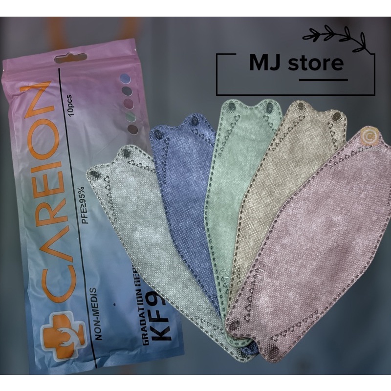 MASKER KF94 CAREION isi 10pcs ALL COLOUR (HARGA GROSIR)