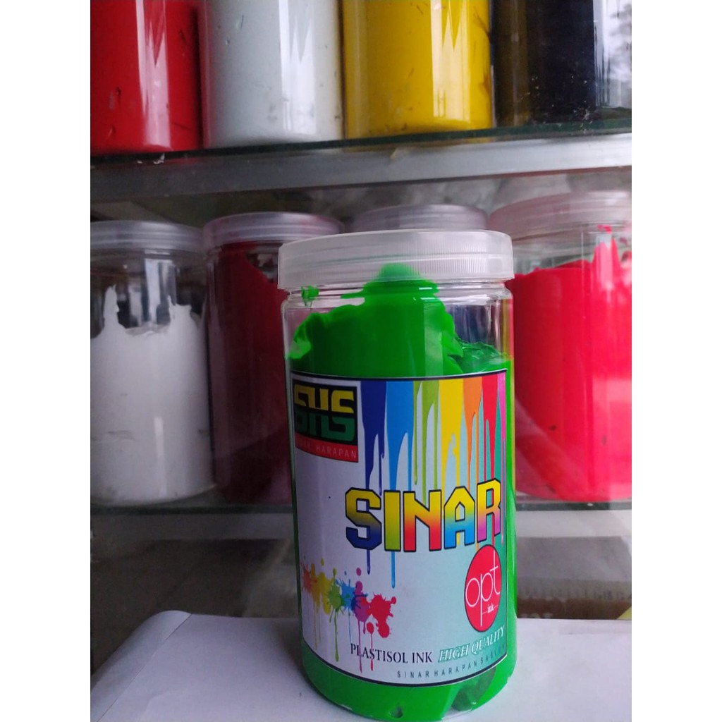 

Tinta plastisol flogreen SINAR HARAPAN SABLON kemasan 1kg