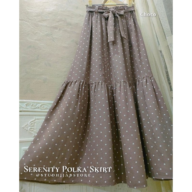 Polkadot Serenity Skirt by Studhijabstore