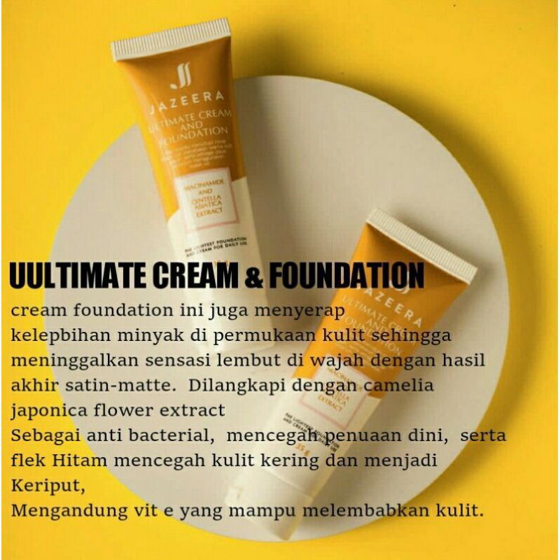 JJ CREAM JAZEERA /ULTIMATE CREAM AND FOUNDATION