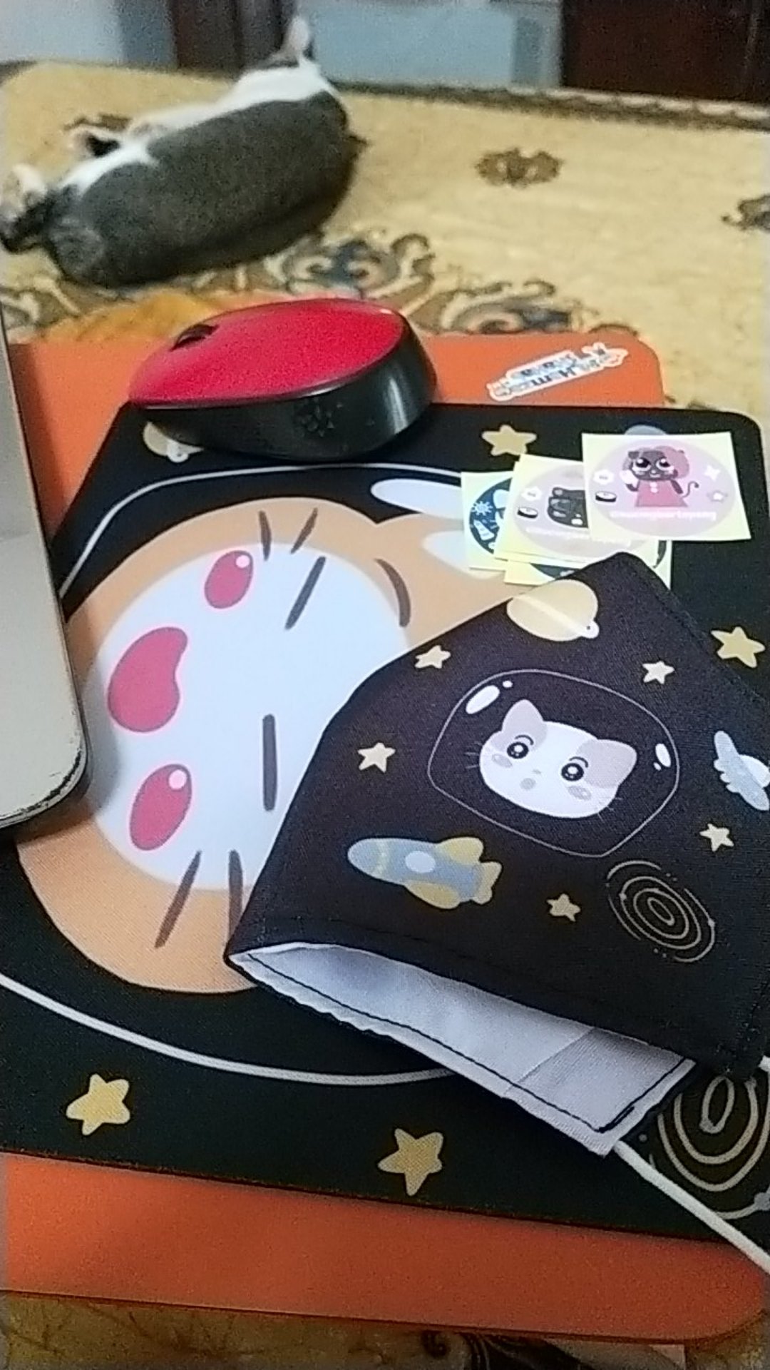 Masker Bordir Dua Lapis Ada Tempat Tisu (22x13cm)