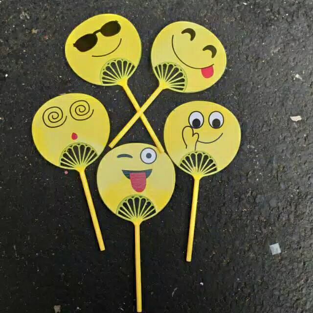 

Pen Gel kipas lucu Emoticon isi 12 pcs