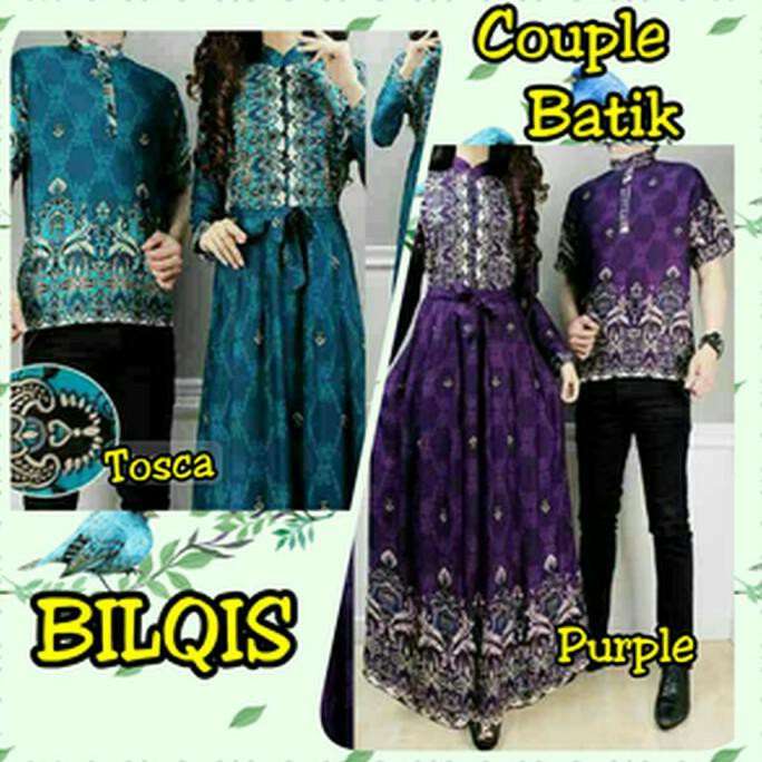 Couple Batik BILQIS - Hijau Tosca