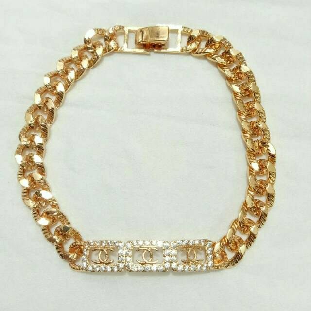 Fourfashion gelang motif chennel terbaru