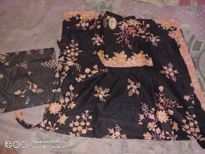Gamis Batik Syari Madiya Katun Unggul Jaya Dress Kombinasi Mic Wolfice Sopal All Size Fit To Xl 102