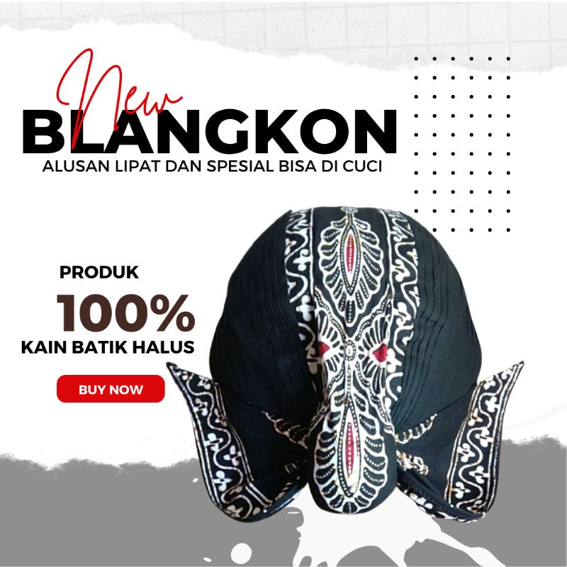 BLANGKON ALUS MATARAM/BLANGKON JOGJA/BLANGKON LIPAT DAN BISA DI CUCI