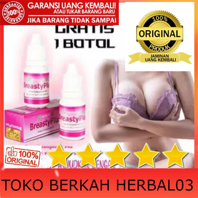 100% ASLI BREASTY PLUS Herbal Breast Cream / PEMBESAR & PENGENCANG PAYUDARA ISI 15ml