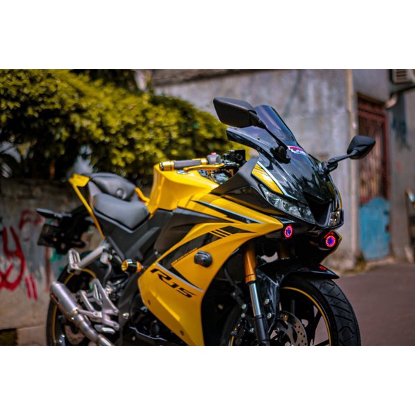 Readyy WINGLET LAMPU YAMAHA R15 V3 PLUS LAMPU WINGLET LAMPU R15V3 WINGLET LAMPU R15 VVA WINGLET