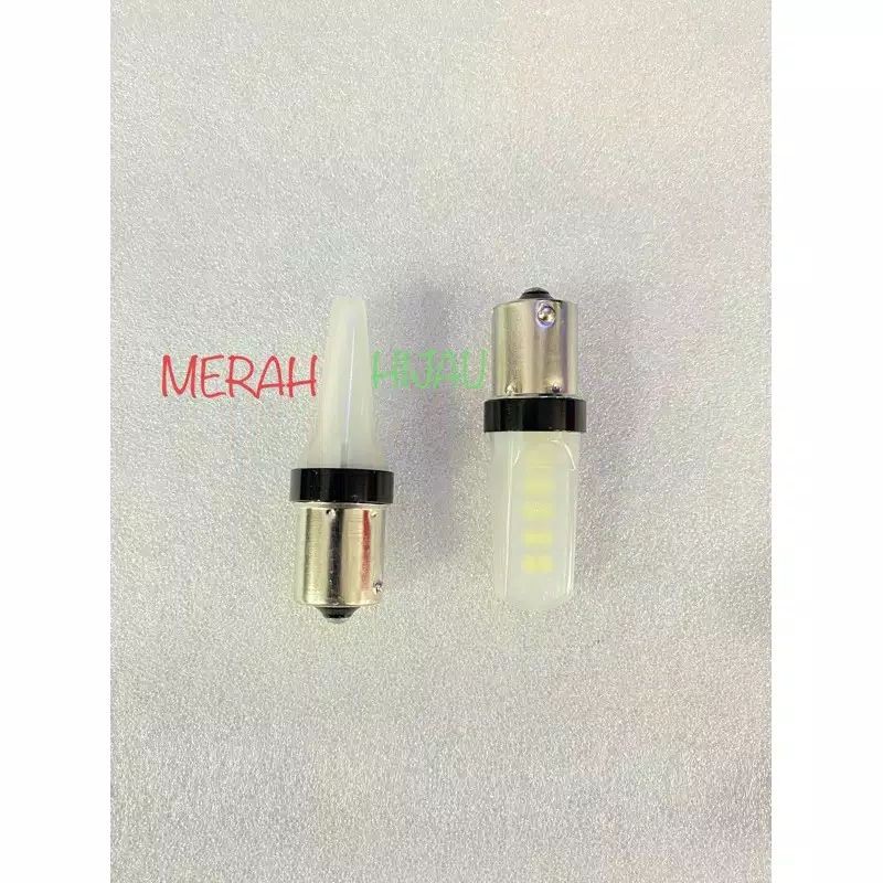 LAMPU LED BUMPER TRUK BIS BAYONET KAKI 1 DC-24V NYALA KEDIP STROBO 2WARNA TERBARU