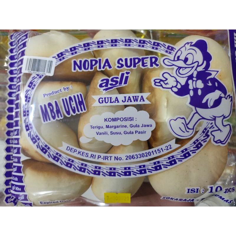 Nopia super asli gula jawa mba ucih isi 10 / oleh oleh khas magelang jogja temanggung wonosobo