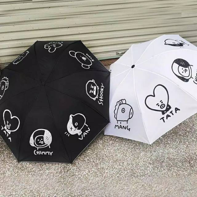 BT21 BTS UMBRELLA PAYUNG LIPAT IMPORT ORI BIG HIT ENTAINMENT