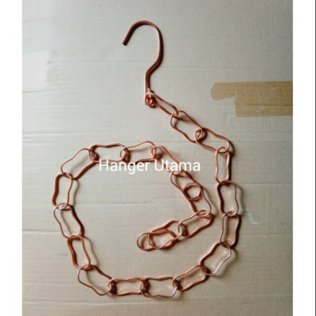 Hanger Rantai Besi warna Gold