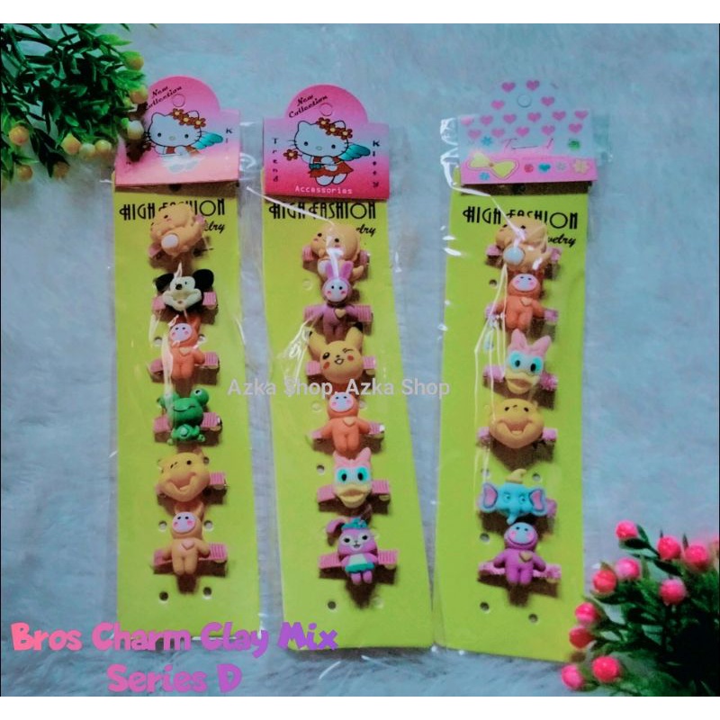 ( 6 pcs / setengah lusin) bros / Aksesoris Hijab / Bros Anak / Brooch / Bros Kartun / Bros Anak Lucu