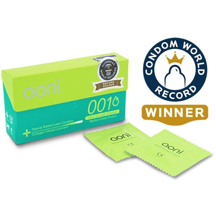 

Jual Aoni Kondom Latex Tertipis Di Dunia (Extra Smooth 001) - 12 Pack Box Murah