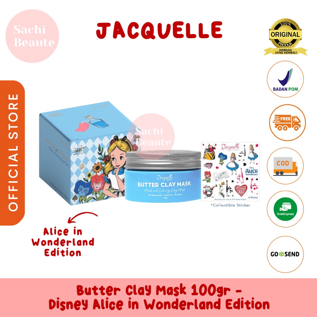 Jacquelle Butter Clay Mask - Disney Alice in Wonderland Edition Jacquele Jac quelle quele