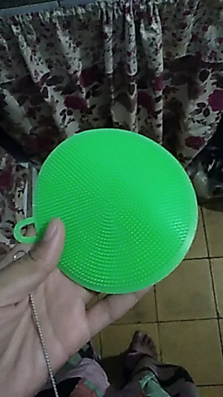 Sponge Cuci Piring Silikon / Sponge Sikat Pembersih Buah Sayur / Sponge Pembersih Anti Lengket