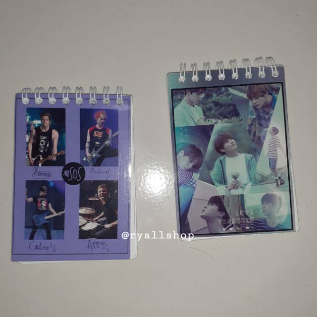 

Notebook catatan BTS 5SOS EXO A7