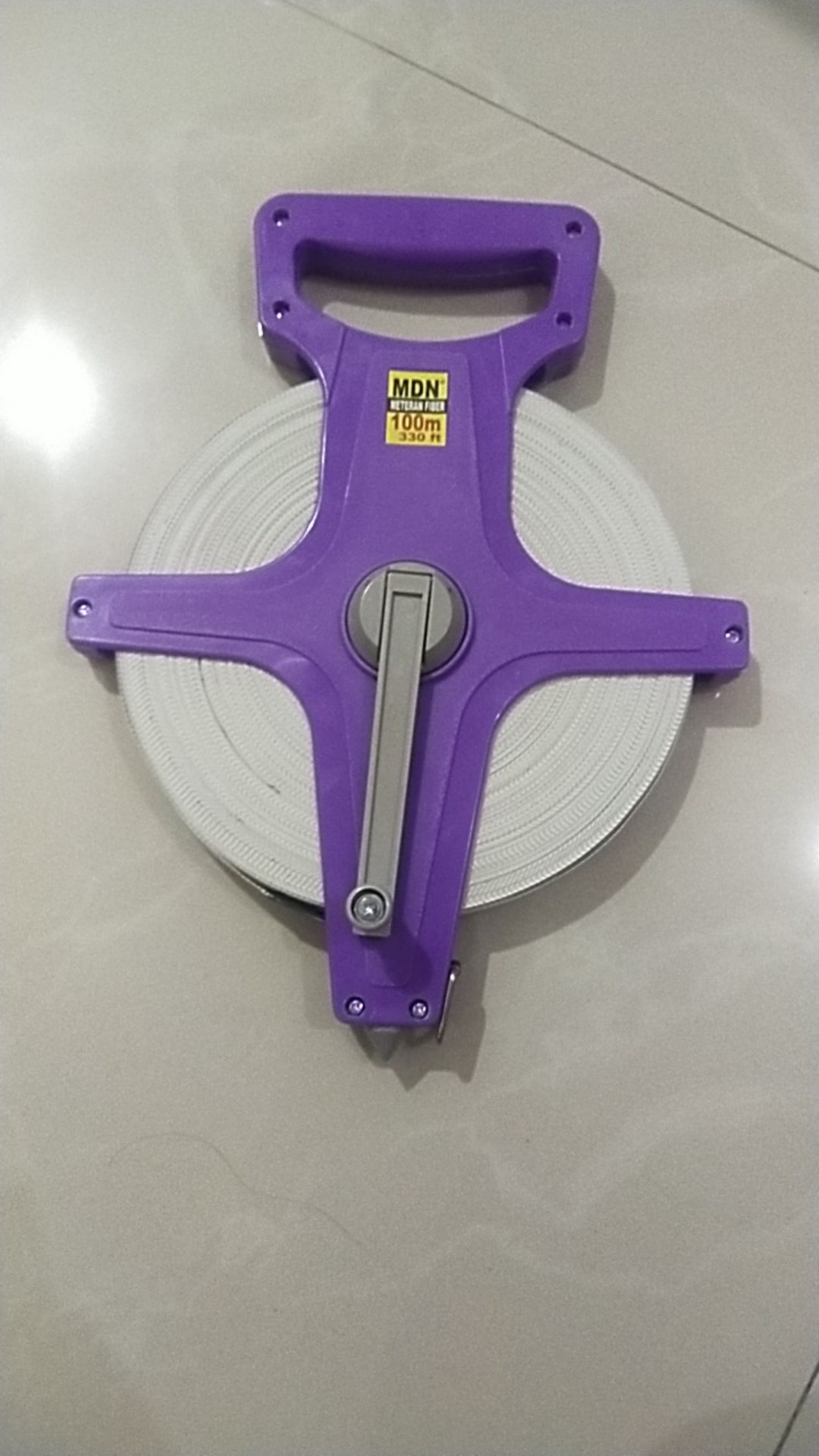 Mg   Meteran Tancap / Meteran Tanah 100 M Meteran Roll Fiber Glass 330ft Alat Ukur Tusuk Panjang